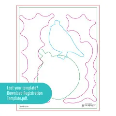 BetterPress - Registration Press Plate & Die Set - Starry Holiday - Merry, Merry, Merry Bird