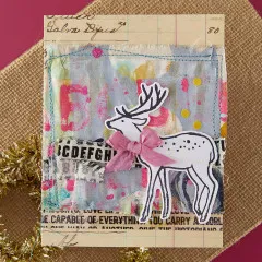 BetterPress - Registration Press Plate & Die Set - Starry Holiday - Cheer and Good Tidings Deer