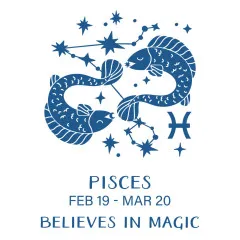 BetterPress - Registration Press & Foil Plate - Block Print Zodiacs - Pisces