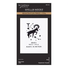 BetterPress - Registration Press & Foil Plate - Block Print Zodiacs - Aries