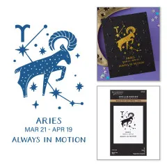BetterPress - Registration Press & Foil Plate - Block Print Zodiacs - Aries