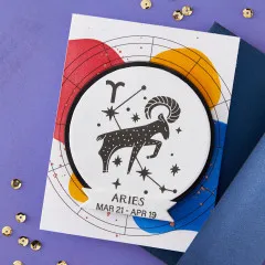 BetterPress - Registration Press & Foil Plate - Block Print Zodiacs - Aries