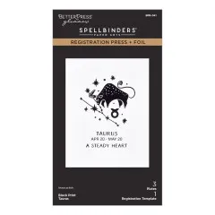 BetterPress - Registration Press & Foil Plate - Block Print Zodiacs - Taurus