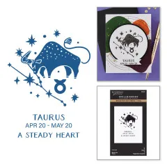 BetterPress - Registration Press & Foil Plate - Block Print Zodiacs - Taurus