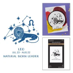 BetterPress - Registration Press & Foil Plate - Block Print Zodiacs - Leo