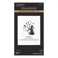 BetterPress - Registration Press & Foil Plate - Block Print Zodiacs - Virgo