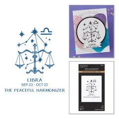 BetterPress - Registration Press & Foil Plate - Block Print Zodiacs - Libra