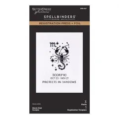 BetterPress - Registration Press & Foil Plate - Block Print Zodiacs - Scorpio