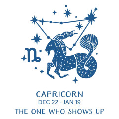 BetterPress - Registration Press & Foil Plate - Block Print Zodiacs - Capricorn