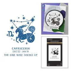 BetterPress - Registration Press & Foil Plate - Block Print Zodiacs - Capricorn