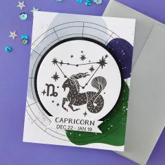 BetterPress - Registration Press & Foil Plate - Block Print Zodiacs - Capricorn