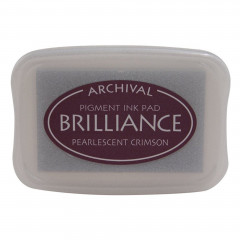 Brilliance Pigment Ink Pad - Pearlescent Crimson