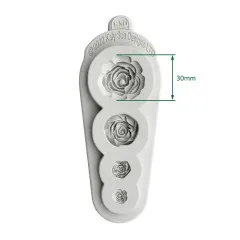Katy Sue Designs - Silicone Mould - 4 in 1 Roses