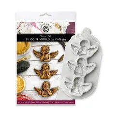 Katy Sue Designs - Silicone Mould - Cherub Trio