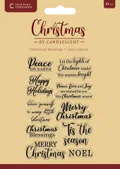 Clear Stamps - Christmas by Candlelight - Christmas Blessings