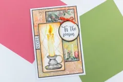 3D Embossing Folder - Christmas by Candlelight - Christmas Candle