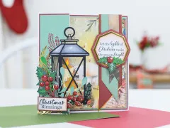 Christmas by Candlelight - A4 Luxury Linen Cardstock