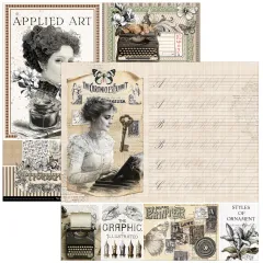 Typographic - 8x8 Paper Pad