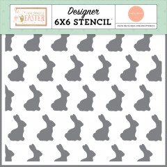 Carta Bella 6x6 Stencil - Bunny Love