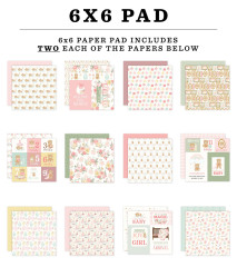 Little Lullabies Baby Girl - 6x6 Paper Pad