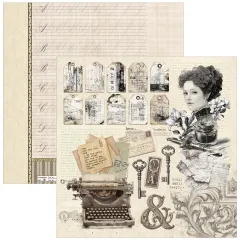 Typographic - 12x12 Paper Pad