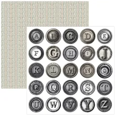 Typographic - 6x6 Fussy Cut Pad