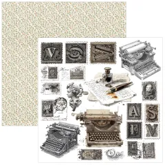 Typographic - 6x6 Fussy Cut Pad