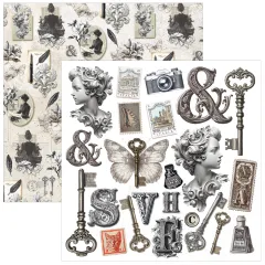 Typographic - 6x6 Fussy Cut Pad