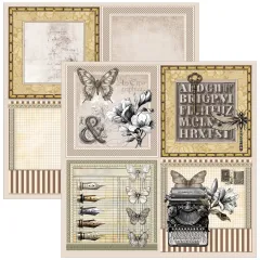 Typographic - 12x12 Patterns Pad