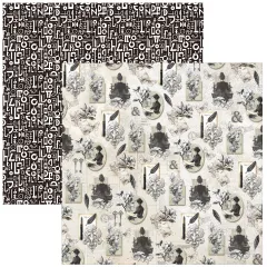 Typographic - 12x12 Patterns Pad