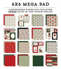 A Vintage Christmas - 6x6 Cardmakers Mega Paper Pad