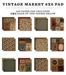 Vintage Market - 6x6 Paper Pad