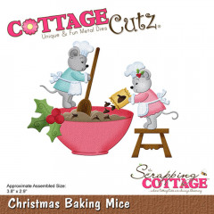 Cottage Cutz Die - Christmas Baking Mice