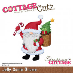 Cottage Cutz Die - Jolly Santa Gnome