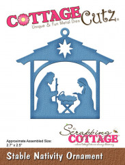 Cottage Cutz Die - Stable Nativity Ornament