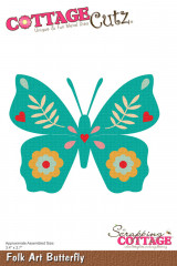 Cottage Cutz Die - Folk Art Butterfly