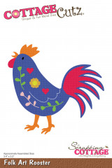 Cottage Cutz Die - Folk Art Rooster