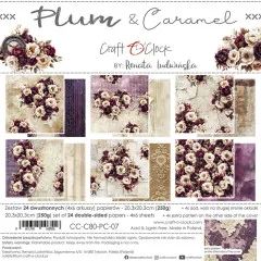 Plum & Caramel - 8x8 Basic Paper Set