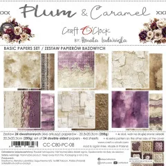 Plum & Caramel - 8x8 Basic Paper Set