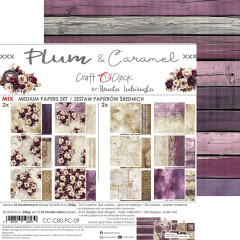 Plum & Caramel - 8x8 Medium Paper Set