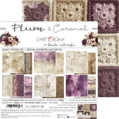 Plum & Caramel - 8x8 Medium Paper Set