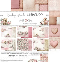 Baby Girl Universe - 12x12 Paper Set