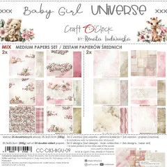 Baby Girl Universe - 8x8 Medium Paper Set