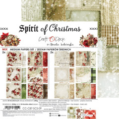 Spirit of Christmas Mix Paper Set mit Weihnachts-Motiven von Craft O'Clock