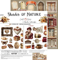 Shades Of Nature Extras Set von Craft O'Clock mit Papierbogen und Motiven