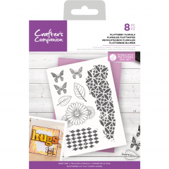 Clear Stamps - Flutterby Florals