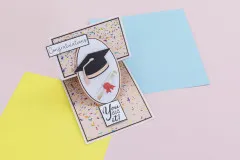 Metal Die - Celebrate Good Times - Graduation Cap and Scroll