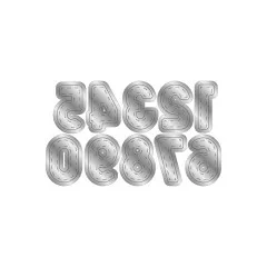 Metal Die - Celebrate Good Times - Stitched Numbers