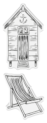 Clear Stamp & Cutting Die - Coastal - Beach Retreat