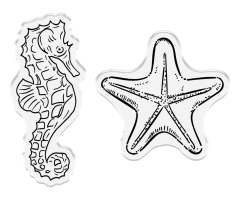 Clear Stamp & Cutting Die - Coastal - Under the Sea